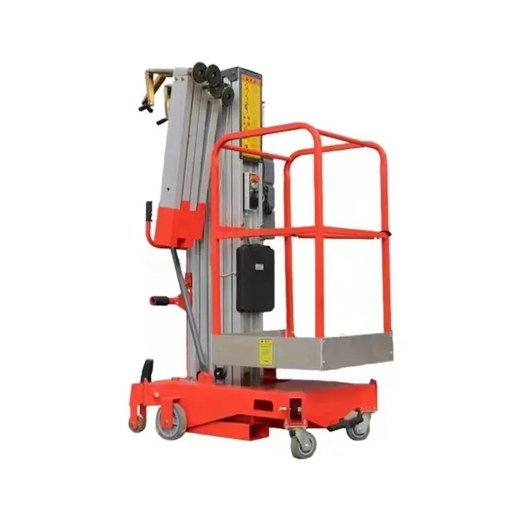 Compact Electric Aluminum Vertical Mast Lift