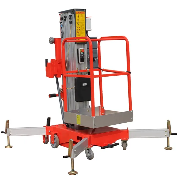 Compact Electric Aluminium Vertical Mast Lift