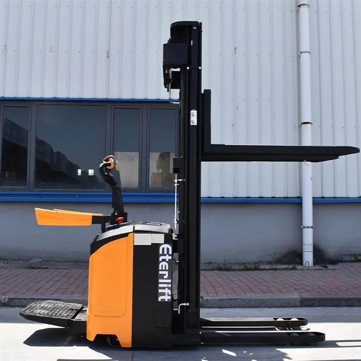 Electric Stacker Truck Nrog Rider Platform