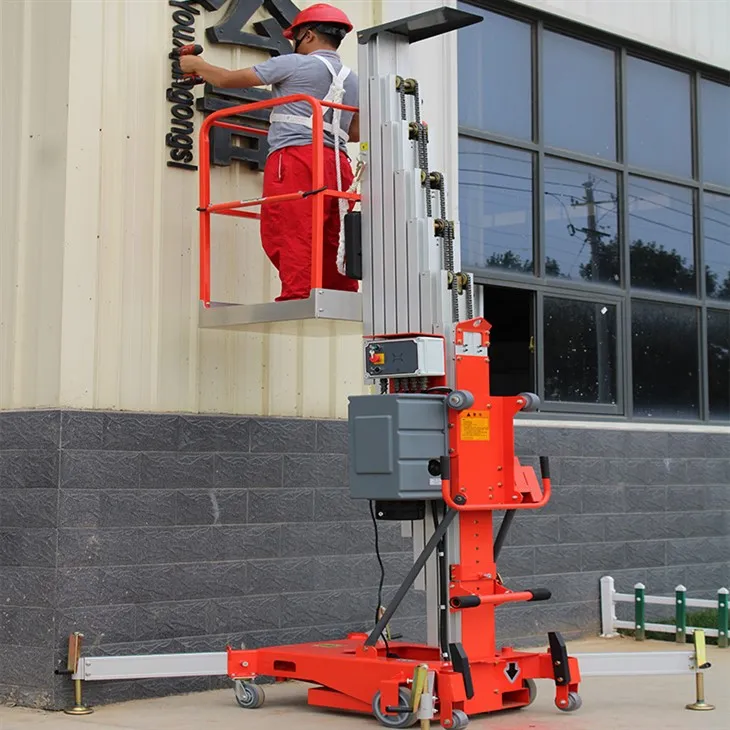 Vertical Mast Lifts - Safer Drivable Single Man Lifts